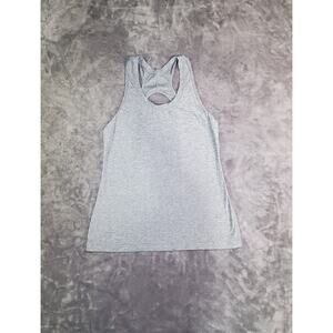 Athleta Size M Momentum Racerback Tank Top Womens Gray Gym Training Hiking C30